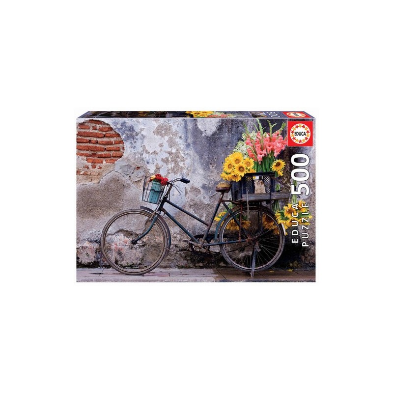 Educa Bicycle with flowers Puzzle rompecabezas 500 piezas