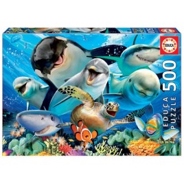 Educa Underwater Selfies Puzzle rompecabezas 500 piezas