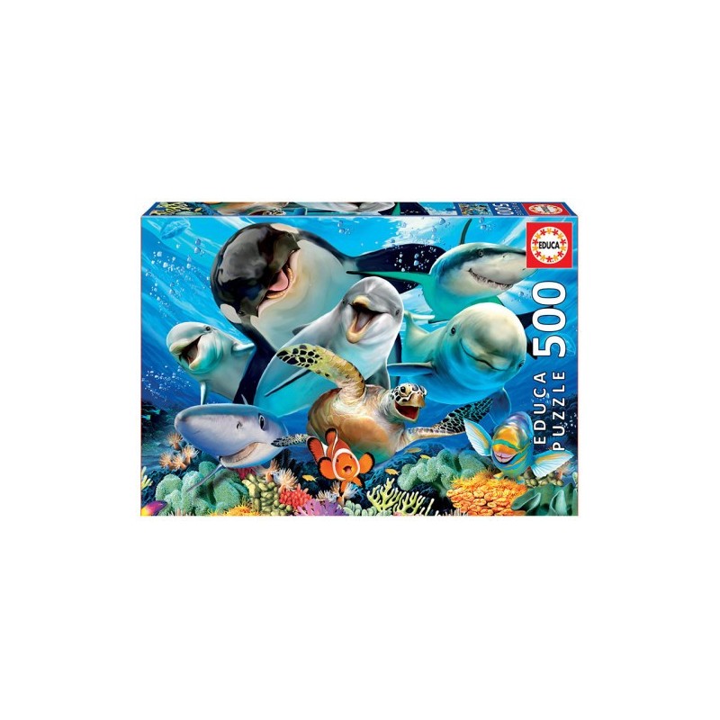 Educa Underwater Selfies Puzzle rompecabezas 500 piezas