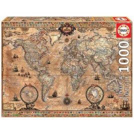 Educa Antique World Map Puzzle rompecabezas 1000 piezas