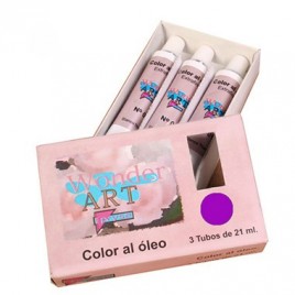 CAJA 3 TUBOS 21ML oLEO Nº56 VIOLETA WONDER ART BY PRYSE 6250056