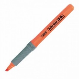 MARCADOR FLUORESCENTE HIGHLIGHTER GRIP TRAZO 15 33MM NARANJA BIC 811933