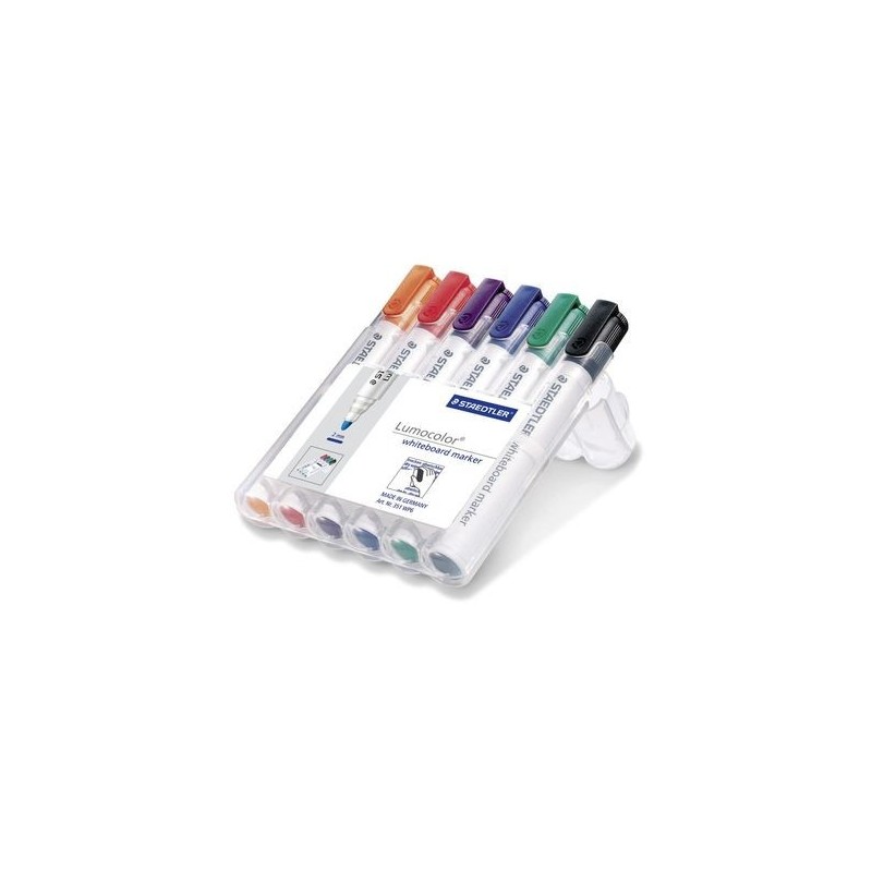 ESTUCHE 6 PZAS LUMOCOLOR WHITEBOARD MARKER 351 SURT STAEDTLER 351 WP6