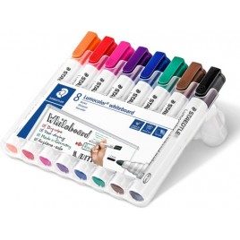 ESTUCHE 8 PZAS LUMOCOLOR WHITEBOARD MARKER 351 SURT STAEDTLER 351 WP8