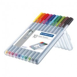 ESTUCHE 10 PZAS TRIPLUS FINELINER 334 SURT STAEDTLER 334 SB10