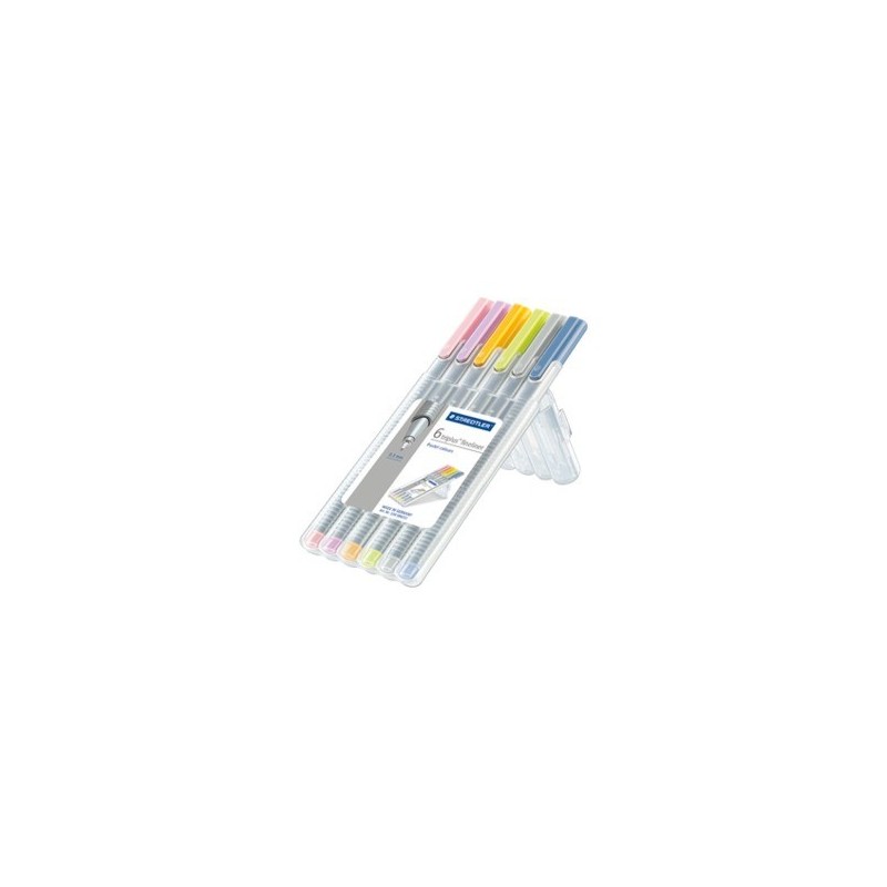 ESTUCHE 6 PZASTRIPLUS FINELINER 334 SURT NEoN STAEDTLER 334 SB6CS3