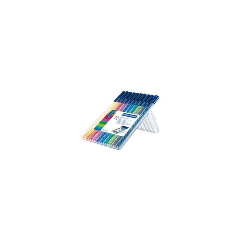 ESTUCHE 10 PZASTRIPLUS COLOR 323 SURT STAEDTLER 323 SB10