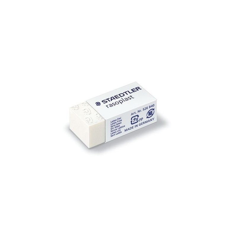 GOMA DE BORRAR RASOPLAST 33X16X13 MM STAEDTLER 526 B40