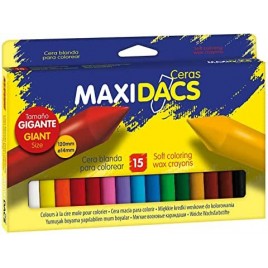 ESTUCHE 15 CERAS PARA NINOS MAXIDACS DACS DX050216