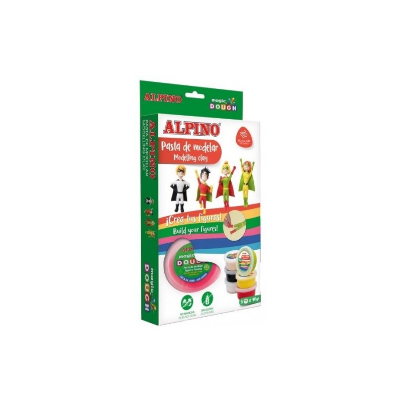 Alpino DP000207 compuesto para ceramica y modelaje Arcilla de modelar 240 g Multicolor 1 piezas