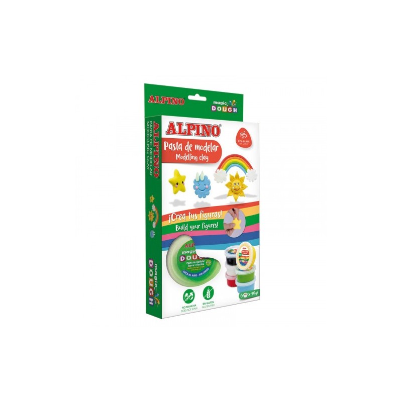 Alpino DP000209 compuesto para ceramica y modelaje Arcilla de modelar 240 g Multicolor 1 piezas