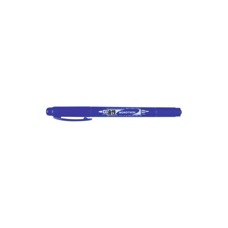 ROTULADOR MONO TWIN PERMANENTE CON DOBLE PUNTA FINA Y GRUESA AZUL TOMBOW OS TME15