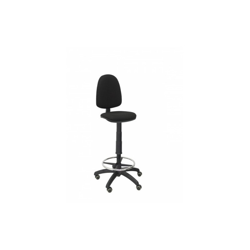 TABURETE AYNA BALI NEGRO RUEDAS DE PARQUe PIQUERAS Y CRESPO T04CPBALI840RP