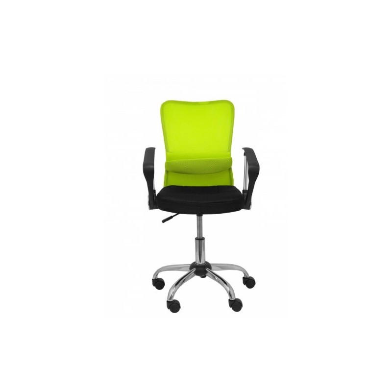 SILLA INFANTIL CARDENETE RESPALDO MALLA VERDE ASIENTO NEGRO PIQUERAS Y CRESPO 238GVNE