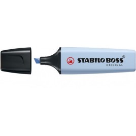 MARCADOR FLUORESCENTE BOSS PASTEL AZUL NUBLADO STABILO 70 111