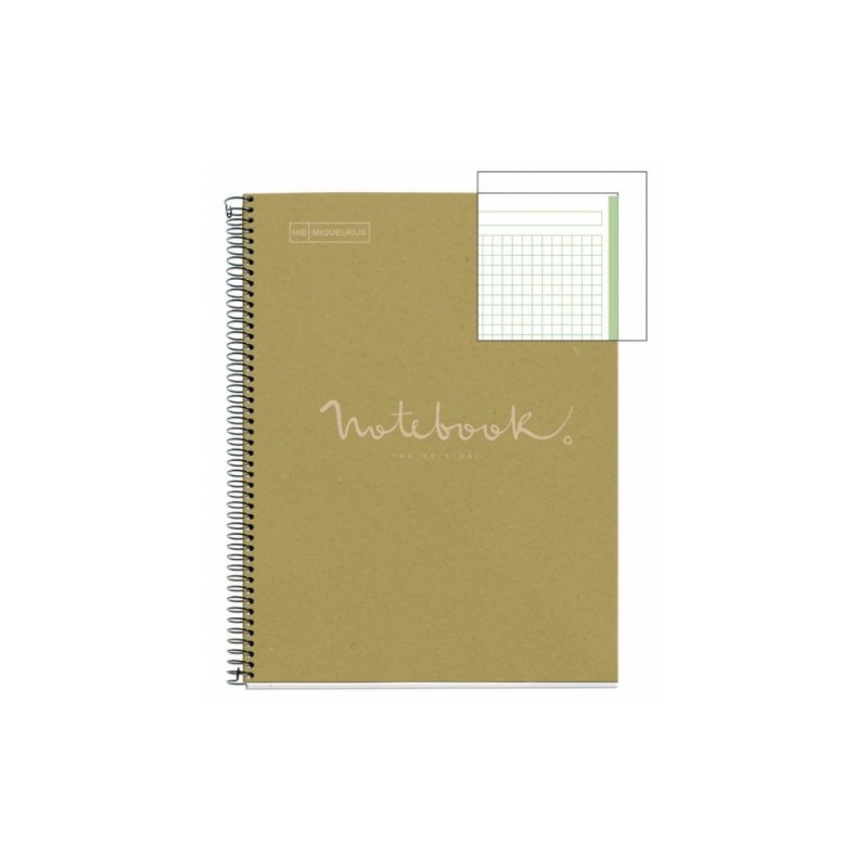 CUADERNO 100 RECICLADO NB 1 A4 80HOJAS ECOVERDE EMOTIONS MR MIQUELRIUS 6091