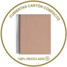 CUADERNO 100 RECICLADO NB 4 A4 120HOJAS ECOGRIS MIQUELRIUS 6082