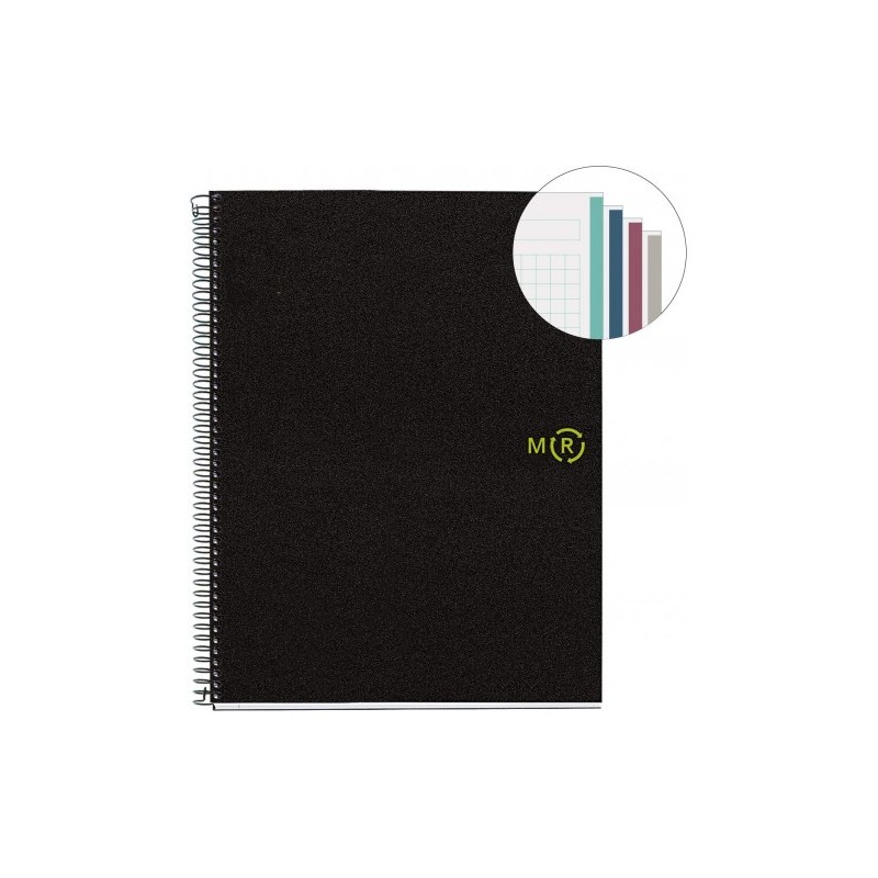 CUADERNO 100 RECICLADO NB 4 A4 120HOJAS TAPAS POLIPROPILENO MIQUELRIUS 6038