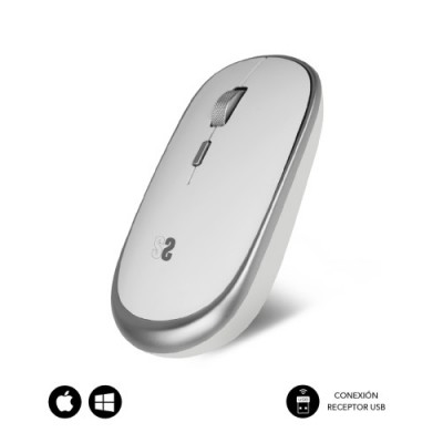 RAToN oPTICO INALaMBRICO WIRELESS MINI MOUSE SILVER