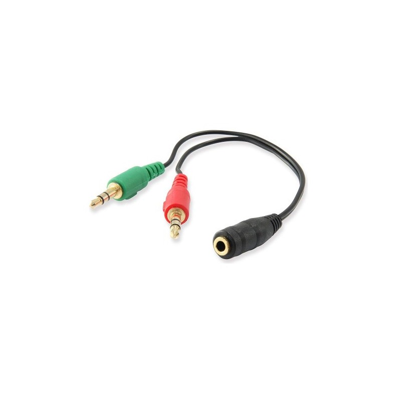 Ewent EC1642 cable de audio 015 m 35mm 2 x 35mm Negro Verde Rojo