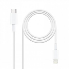 TooQ 10100602 cable de conector Lightning 2 m Blanco