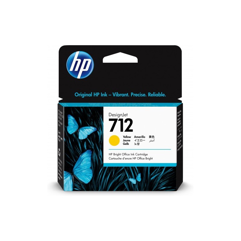 HP7122 CARTUCHO GRAN FORMATO TINTA HP 712 AMARILLO 3ED69A