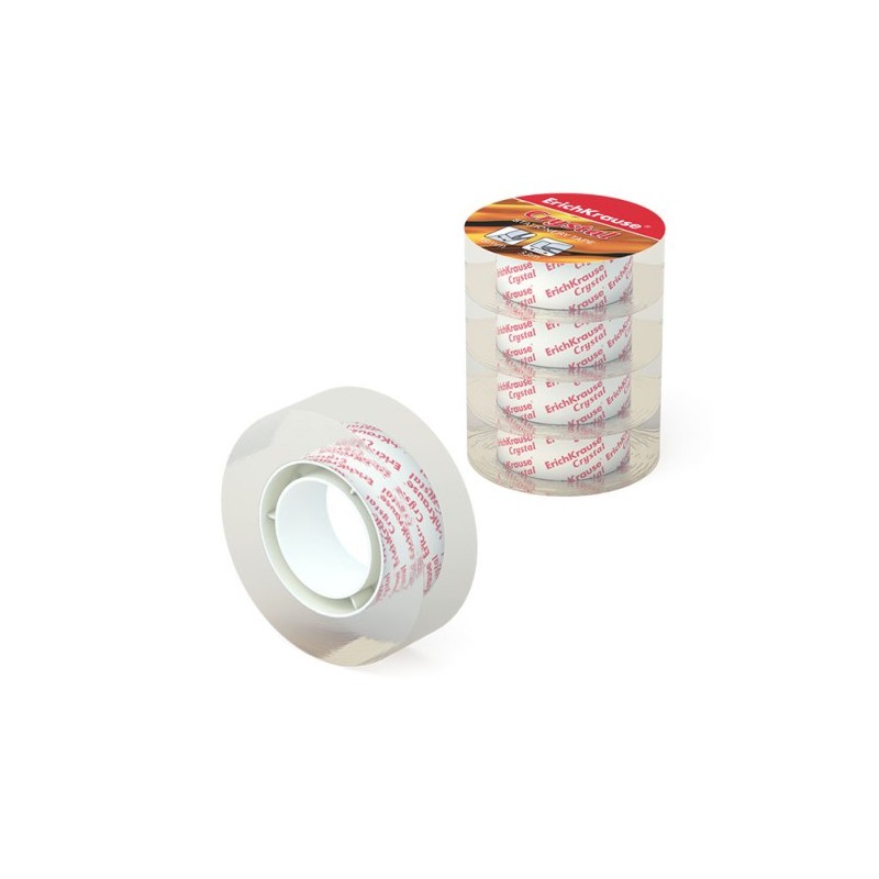 PACK 4 CINTAS ADHESIVAS CRYSTAL 18MMX33M ERICH KRAUSE 59663