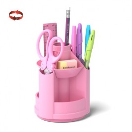 ErichKrause Mini Desk porta lapices Plastico Rosa