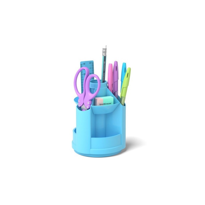 ErichKrause Mini Desk porta lapices Plastico Azul