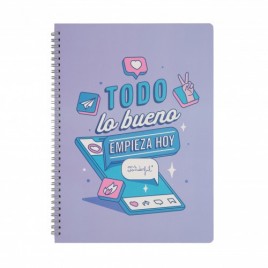 LIBRETA TODO LO BUENO EMPIEZA HOY MR WONDERFUL WOA11056ES