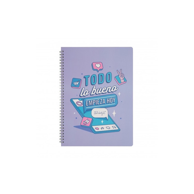 LIBRETA TODO LO BUENO EMPIEZA HOY MR WONDERFUL WOA11056ES