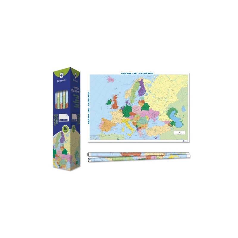 Bismark Poster Mapa de Europa 70 x 100 sm