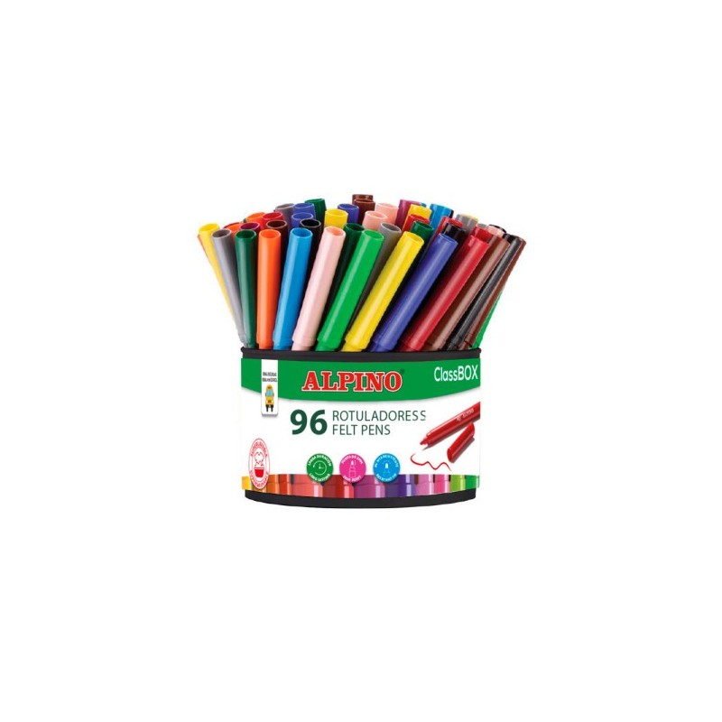 Alpino Economy pack bote 96 rotuladores de colores