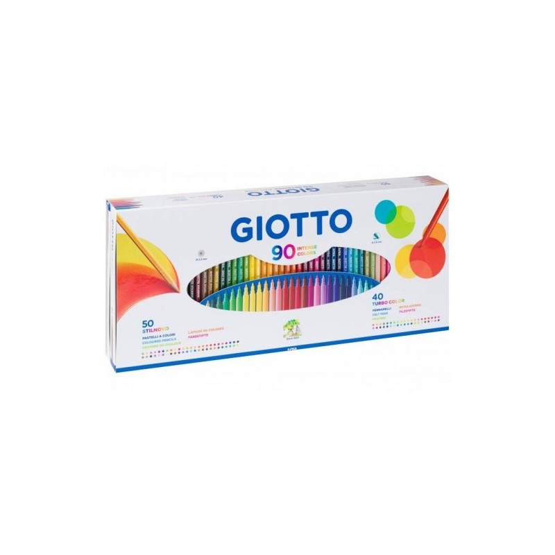 GIOTTO STILNOVO CAJA 50 LAPICEROS 40 ROTULADORES SACAPUNTAS GIOTTO F257500