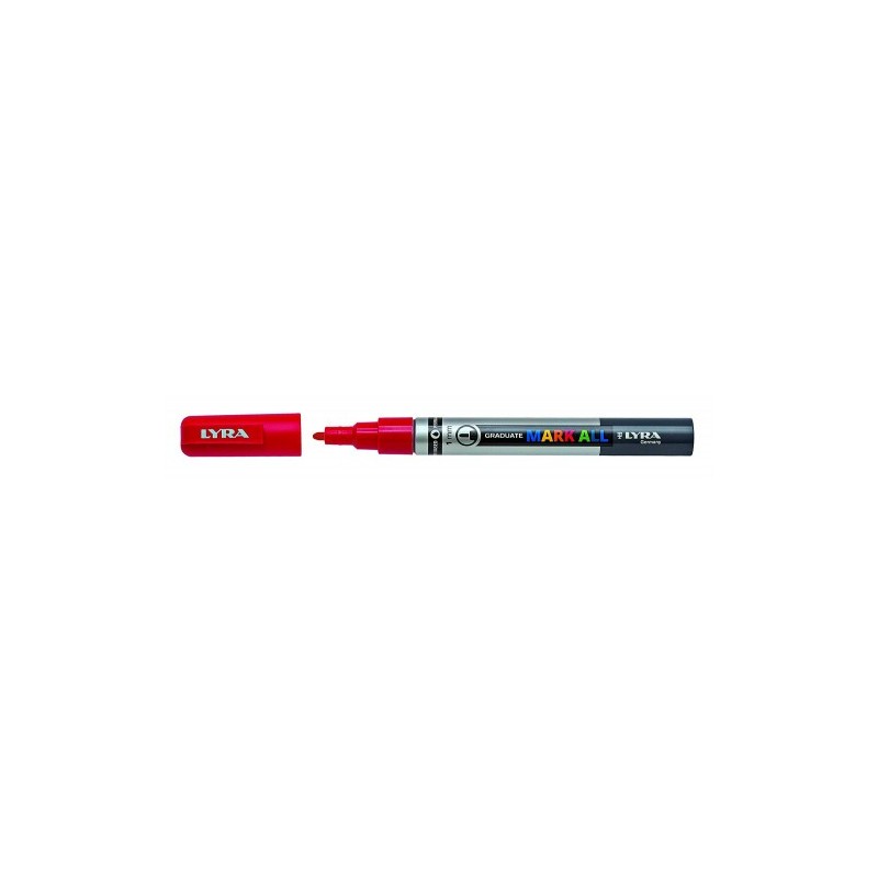 MARCADOR PERMANENTE MARK ALL ROJO 1 MM LYRA GROOVE L6810018