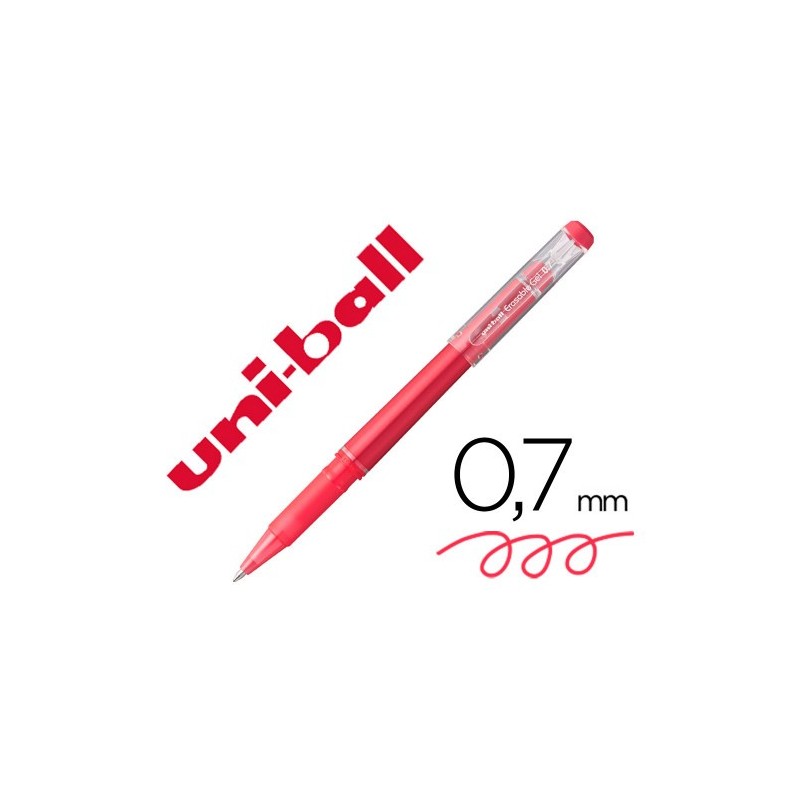 ROLLER GEL BORRABLE UF 222 07 MM ROJO UNI BALL 233775000