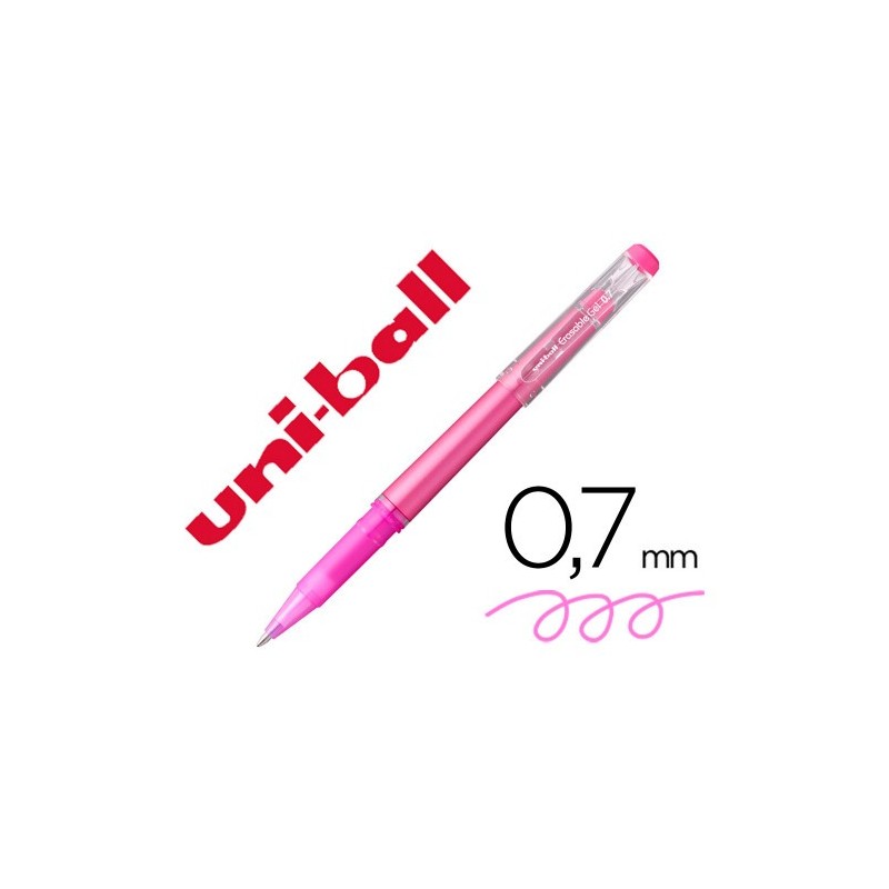 ROLLER GEL BORRABLE UF 222 07 MM ROSA UNI BALL 233817000