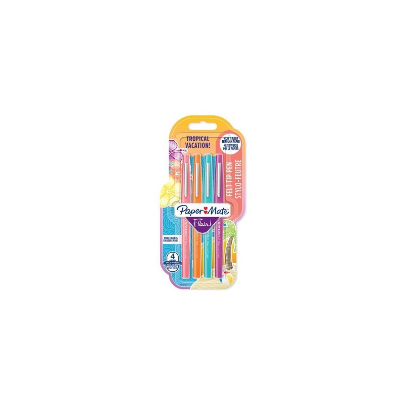 FLAIR M TROPICAL VACATION BL4 PAPER MATE 2032363