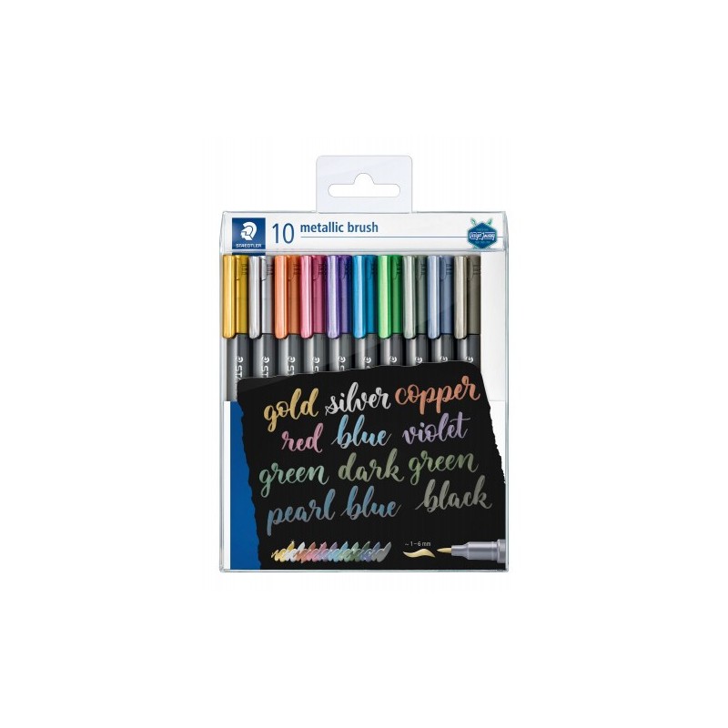 METALLIC BRUSH ESTUCHE 10 COLORES STAEDTLER 8321 TB10