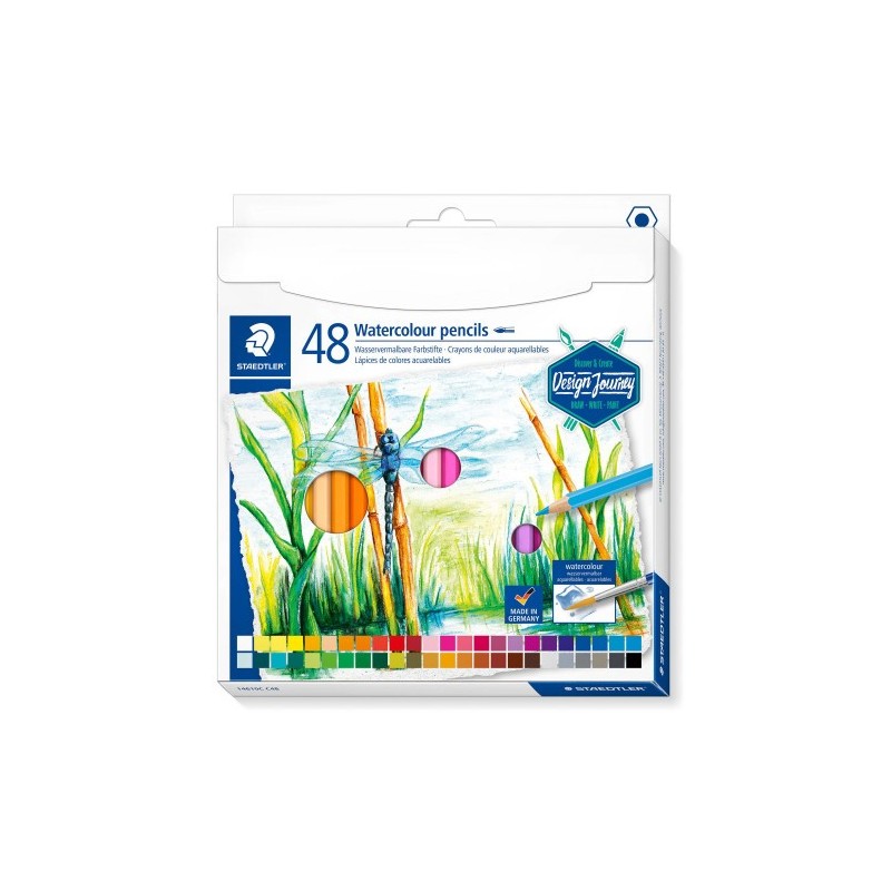 LaPICES DE COLORES ACUARELABLES 146 10C 48 PZAS STAEDTLER 14610C C48