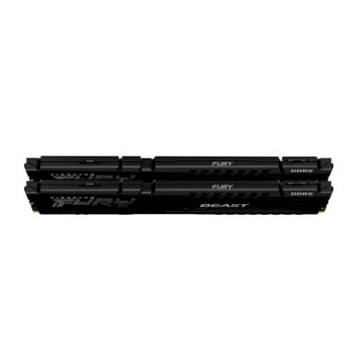 MEMORIA KINGSTON FURY BEAST BLACK DDR5 32GB KIT2 5600MHZ CL40 KF556C40BBK2 32