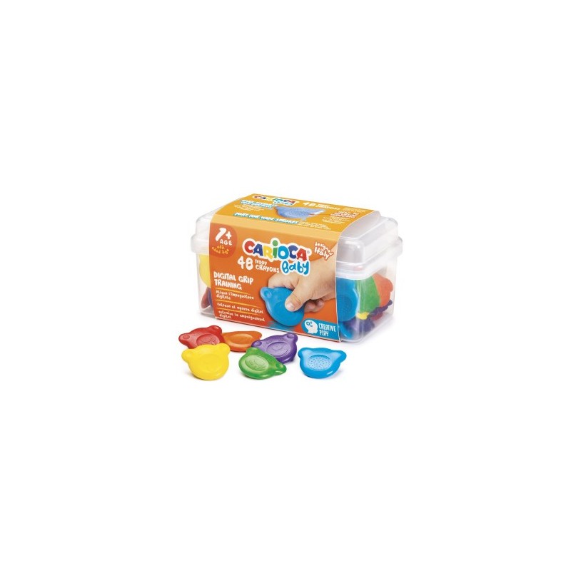 Carioca Teddy Crayons BABY 48 Uds