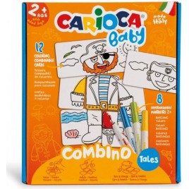 SET BABY COMBINO 2 TALES 8 ROTULADORES CARIOCA 42895