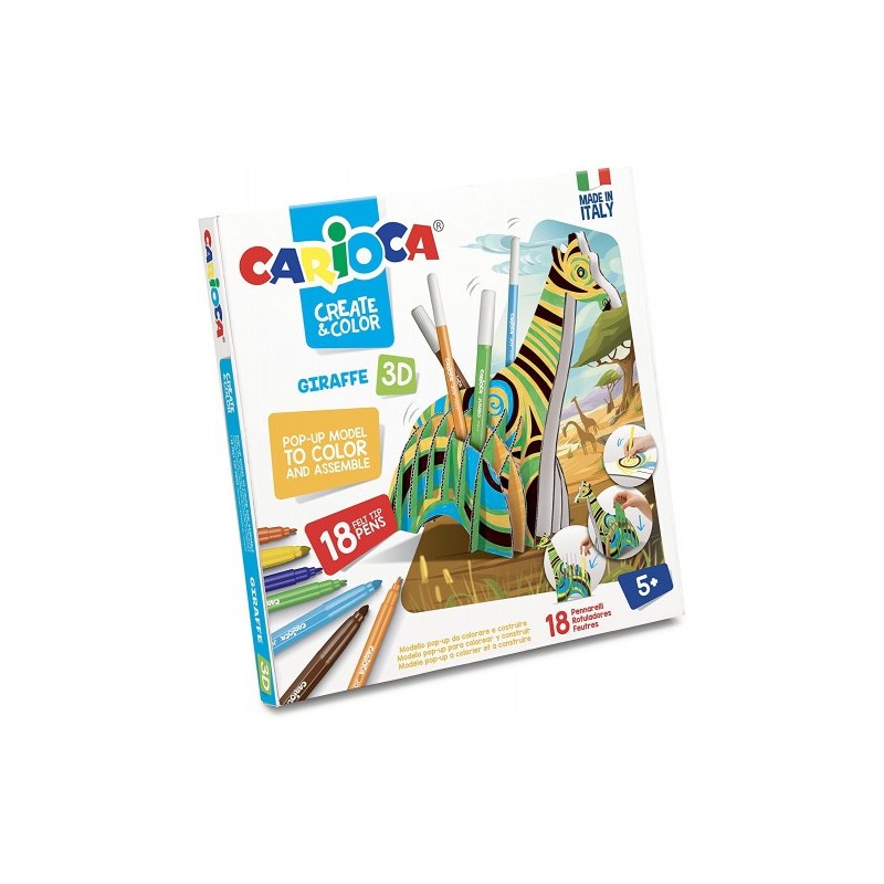 SET CREATE COLOR GIRAFFE 3D CARIOCA 42901