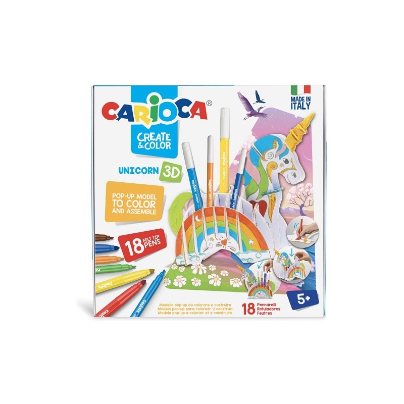 SET CREATE COLOR UNICORN 3D CARIOCA 42986