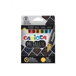 Carioca Ceras Maxi Wax Metallic 8 Uds