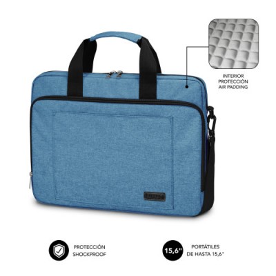 SUBBLIM Maletin Ordenador Air Padding Laptop bag 156 Azul