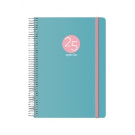 AGENDA 2025 MEMPHIS DiA PaGINA 15 X 21 CM MODELO VERDE DOHE 12687 25