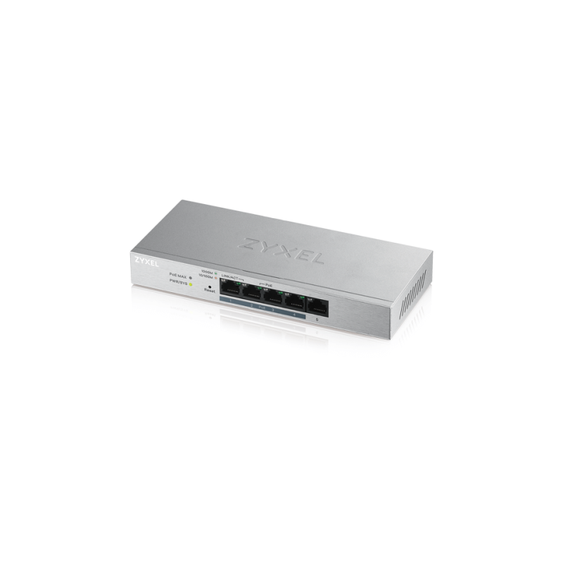 Zyxel GS1200 5HP v2 Gestionado Gigabit Ethernet 10 100 1000 Energia sobre Ethernet PoE Gris