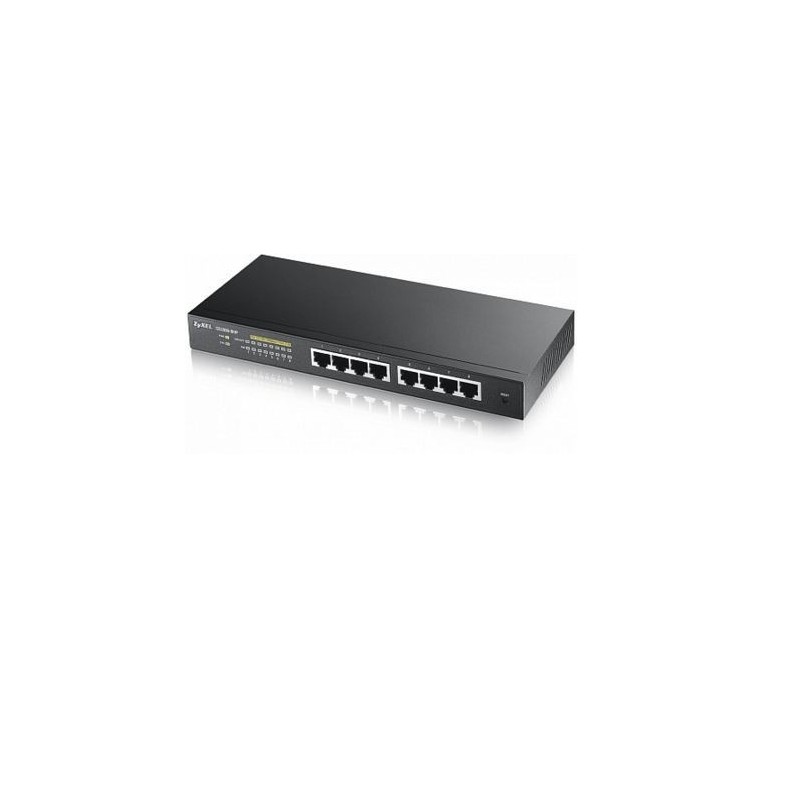 Zyxel GS1900 8HP Gestionado L2 Gigabit Ethernet 10 100 1000 Energia sobre Ethernet PoE Negro